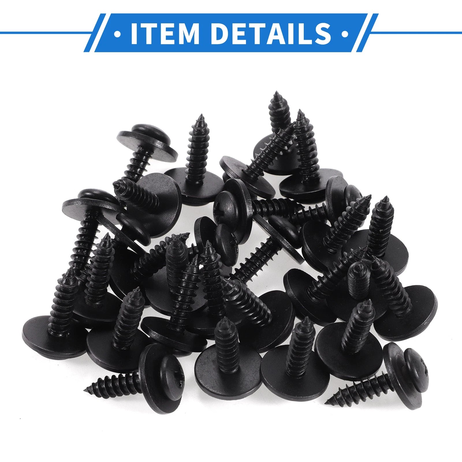 30 Pcs Fender Liner Splash Shield Bumper Cover Screw for Honda Accord (2006–2007)