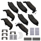 8x Brake Ceramic Pads Kit for Lincoln Mark LT (2006–2008) D1012