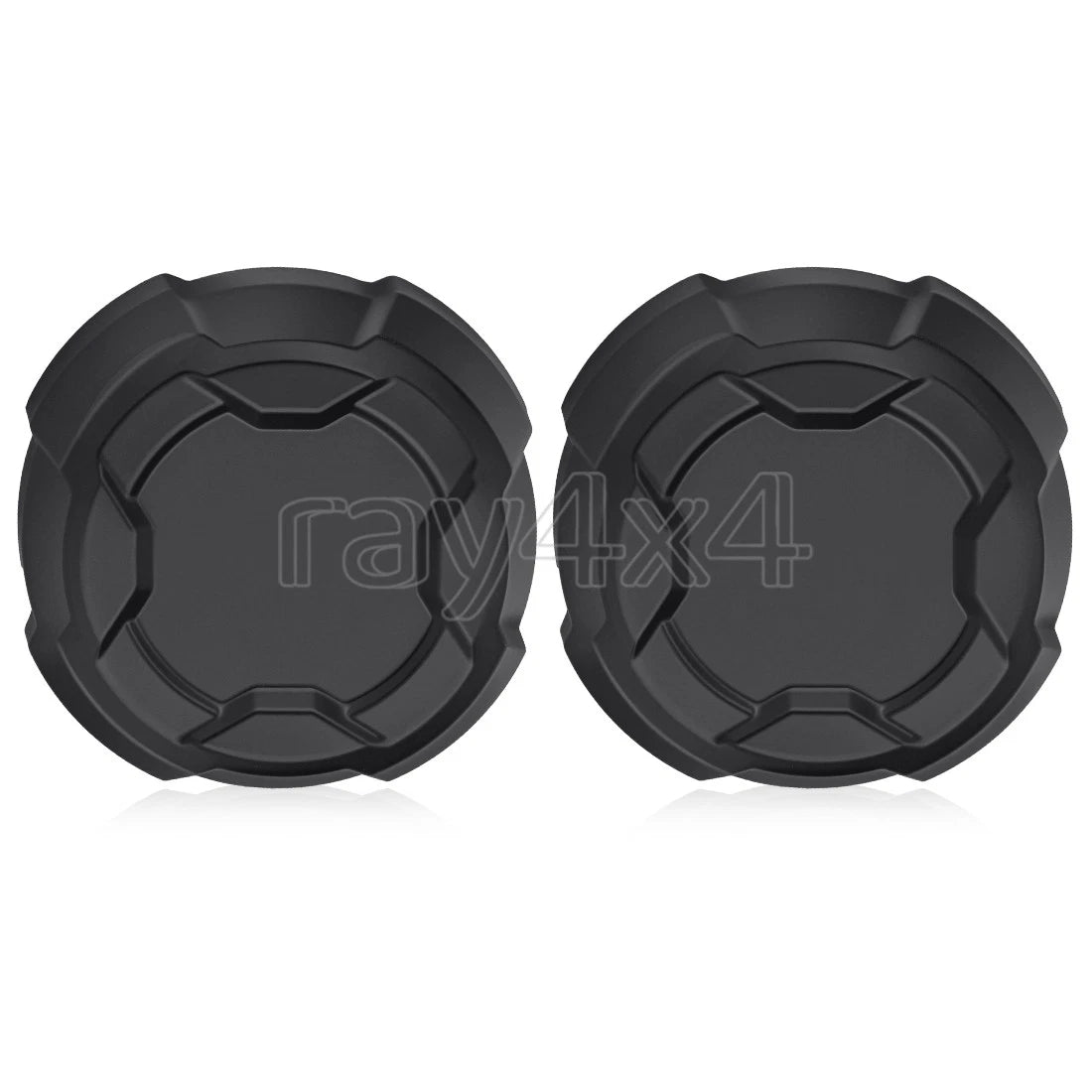 Set of 2 Matte Black Rim Caps for Polaris Ranger Crew SP 570 (2022–2025) 1525243-458
