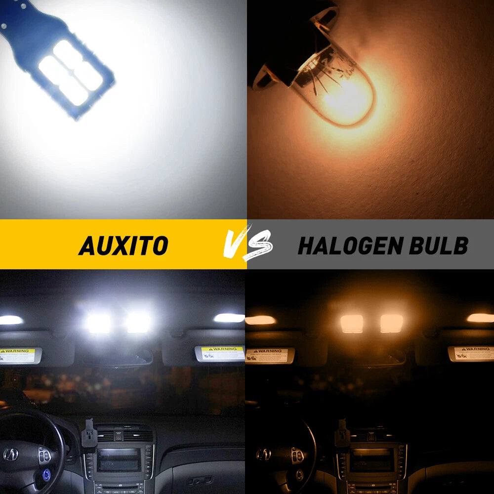2X White LED Turn Signal Light Bulbs for AUXITO (Error Free)