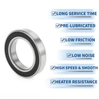 Deep Groove Ball Bearing 6012DDU for Scooter Skateboard Wheel (P0)