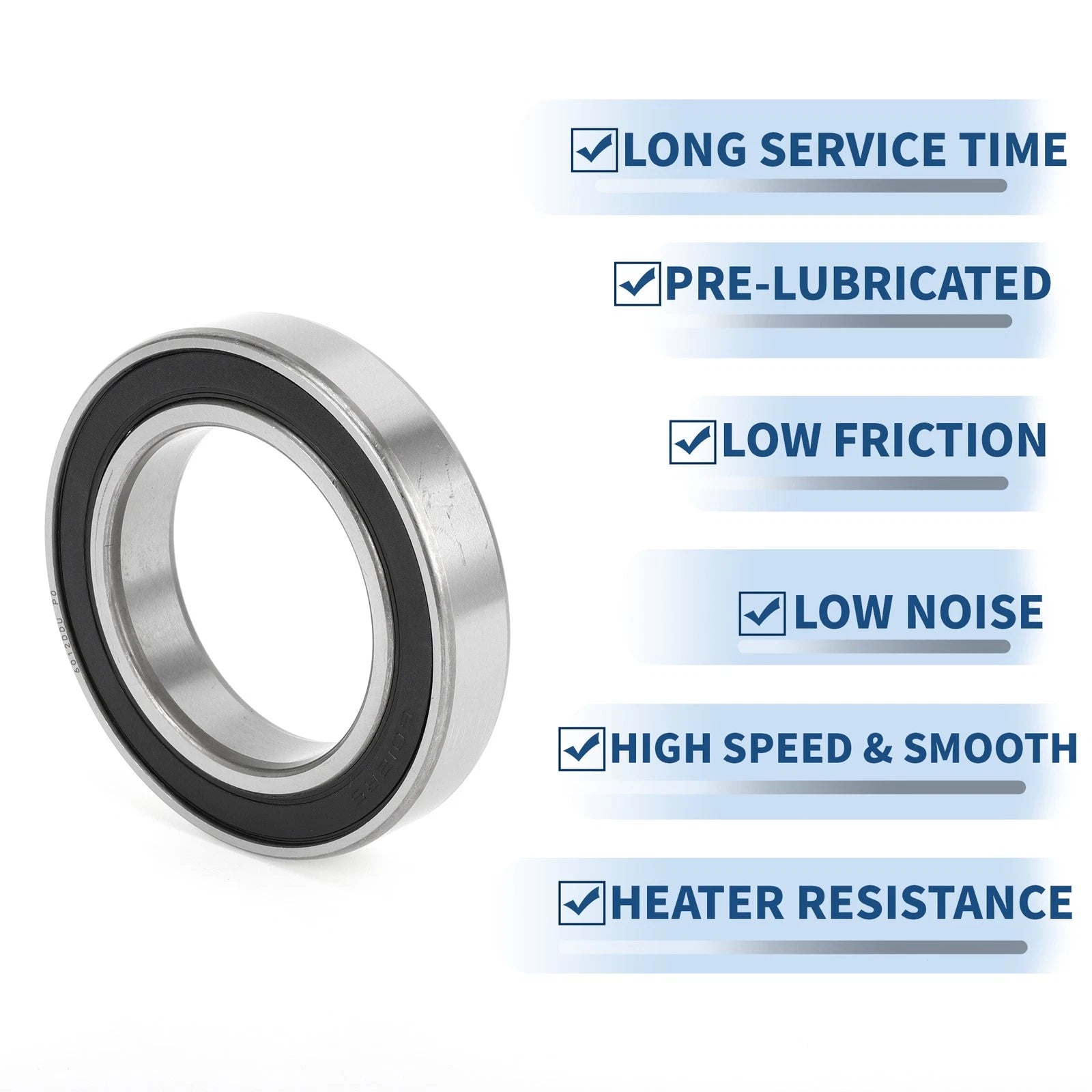 Deep Groove Ball Bearing 6012DDU for Scooter Skateboard Wheel (P0)