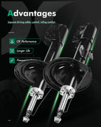 Front Shocks Struts Absorbers for Toyota Sienna (2007–2010) FWD