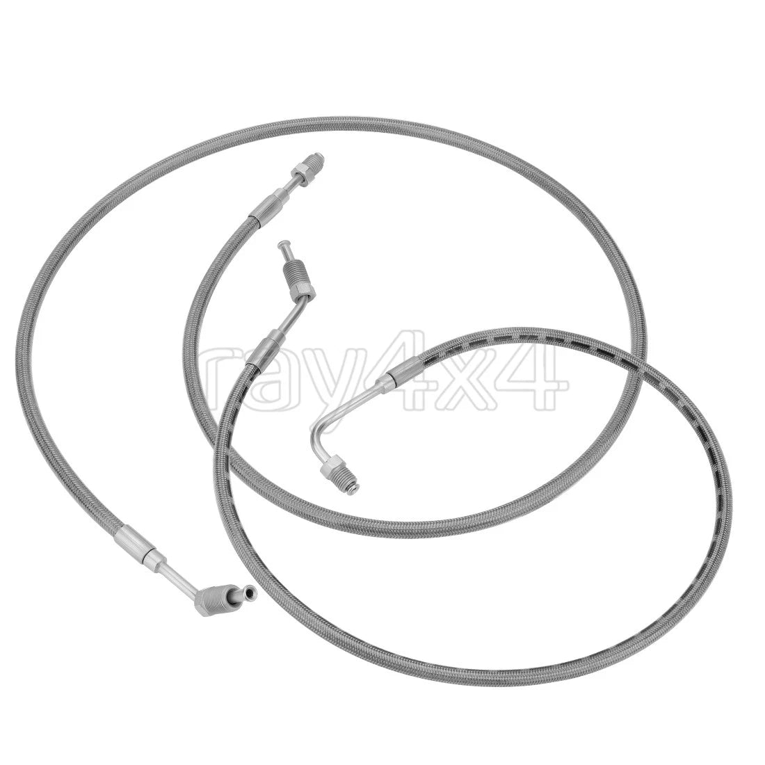 Set of 2 Rear Brake Hose Lines for Polaris Ranger 500 4x4 6x6 (1910493 1910494)