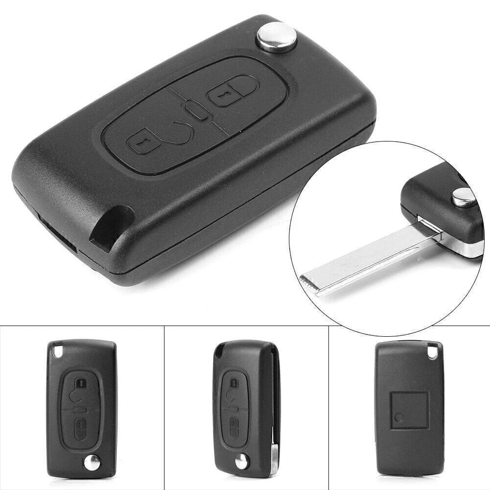 2-Button Remote Smart Key Fob Shell Cover for Peugeot 207 307 308 407 607