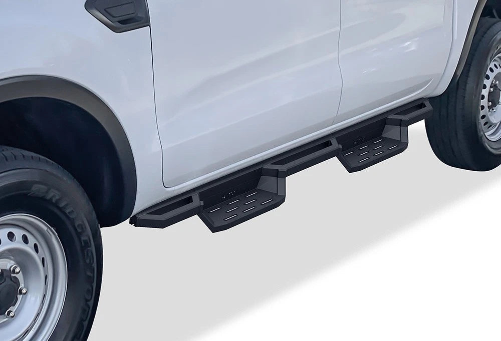 Stainless Steel Pocket Steps for Ford Ranger SuperCrew Cab (2019-2026)