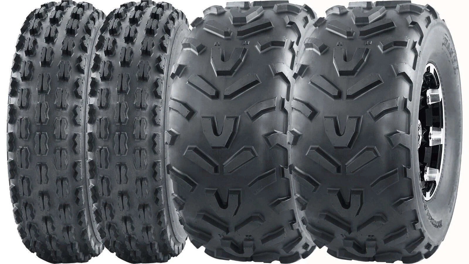 Set of 4 WANDA Sport ATV Tires 22x7-10 & 22x11-10 for ATV