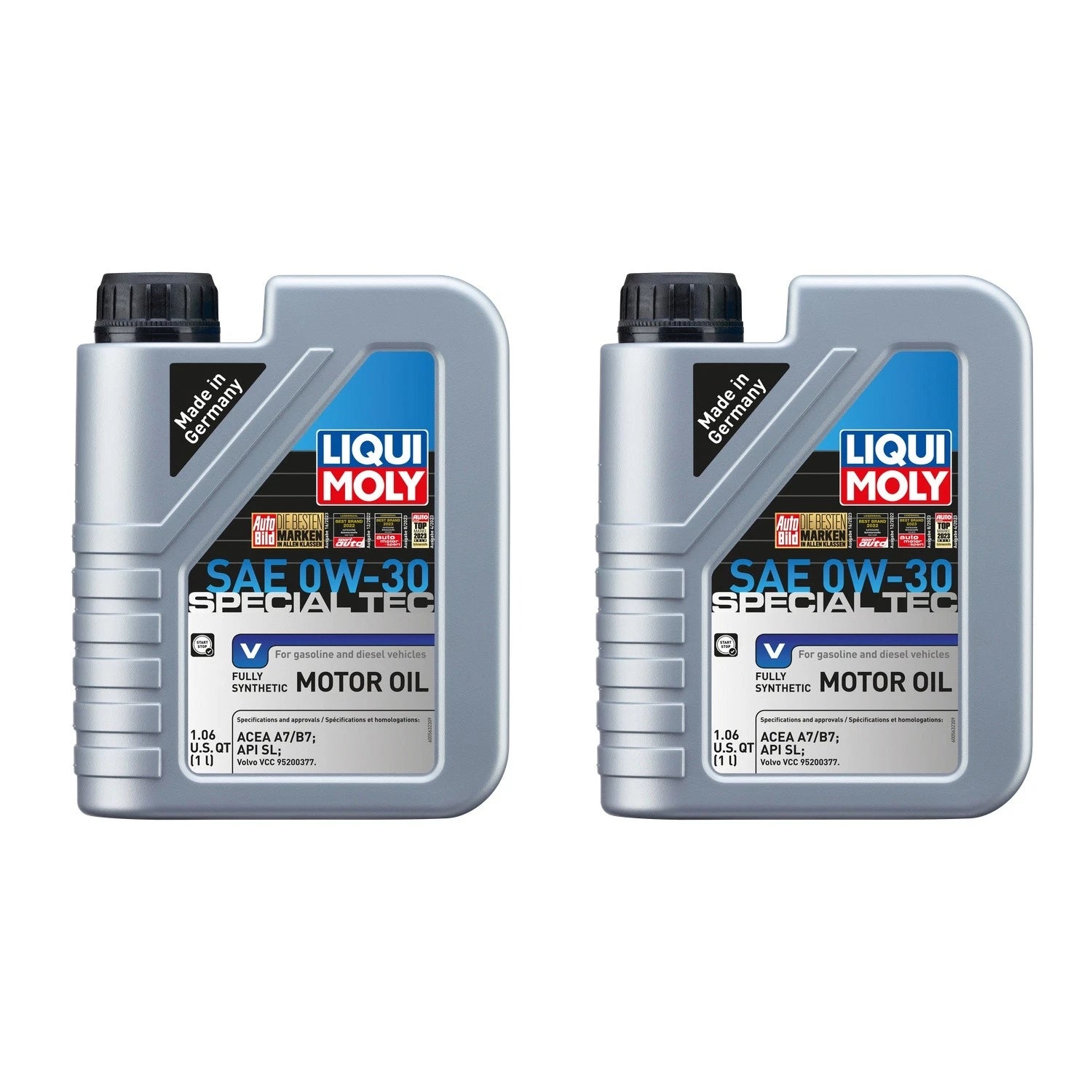 2X 1L Liqui Moly Special Tec V 0W-30 Engine Motor Oil for