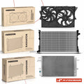 Radiator, AC Condenser & Cooling Fan Assembly for Ford Taurus (2013–2014)