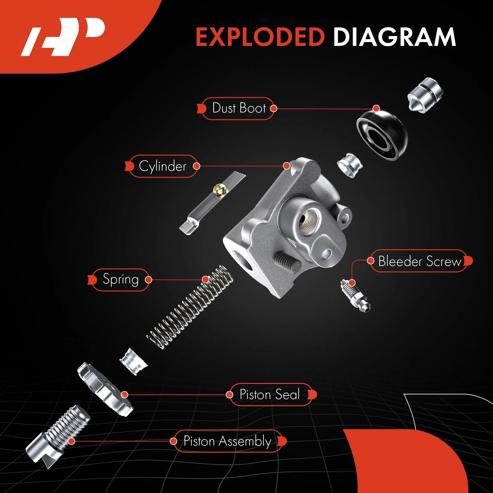 Drum Brake Wheel Cylinder for Ford International Harvester
