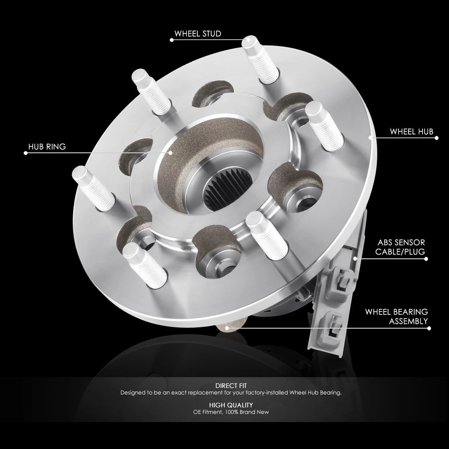 Wheel Hub Bearing Assembly for Colorado Canyon I-350 I-370 4WD (2004–2008)