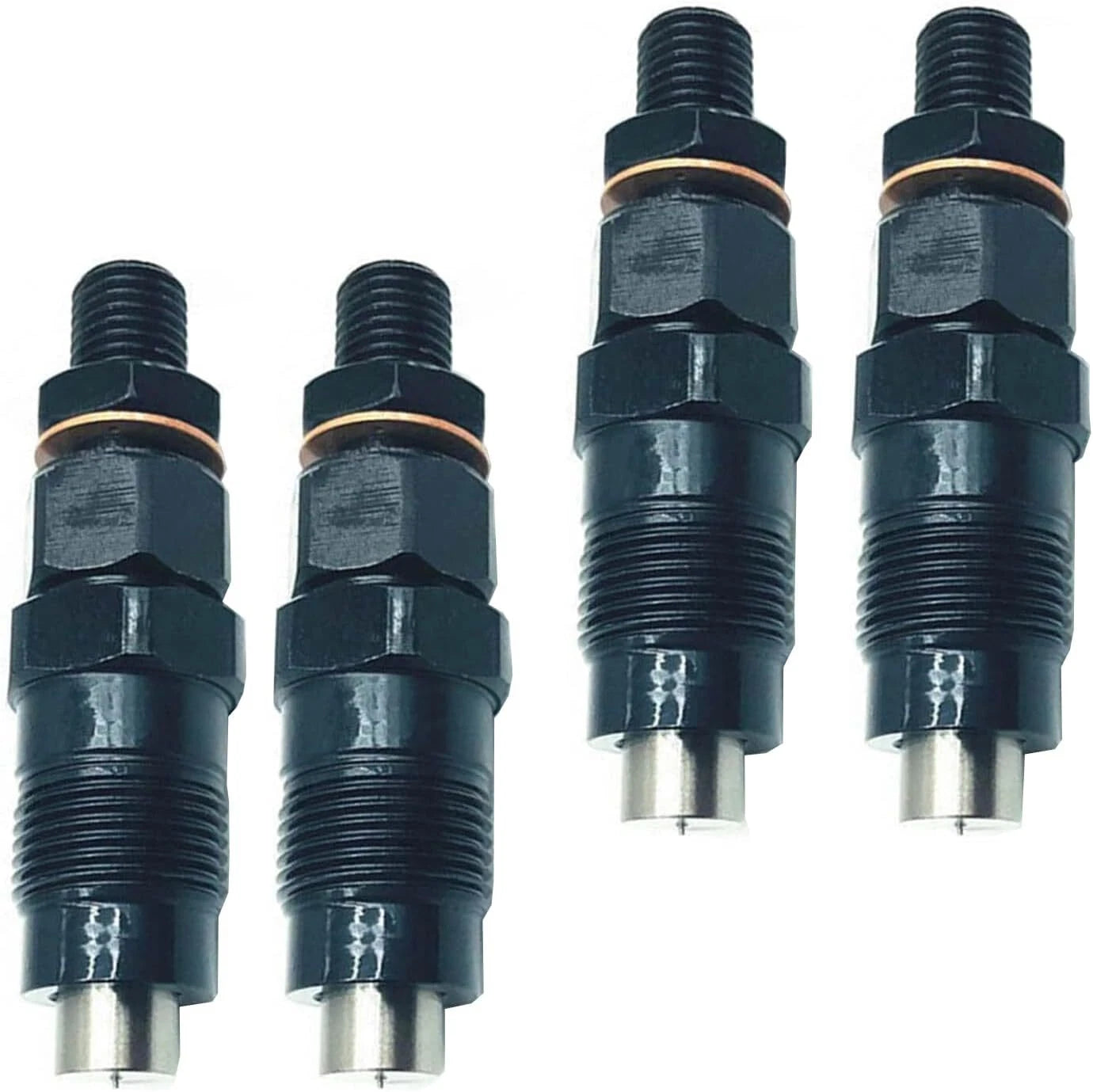 Set of 4 Diesel Fuel Injectors for Nissan TD23 TD27 Forklift (093400-6340)