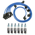 NGK Wire Set & Denso 6 Iridium Spark Plugs for Ford Mustang 3.8 V6 (1994–2004)