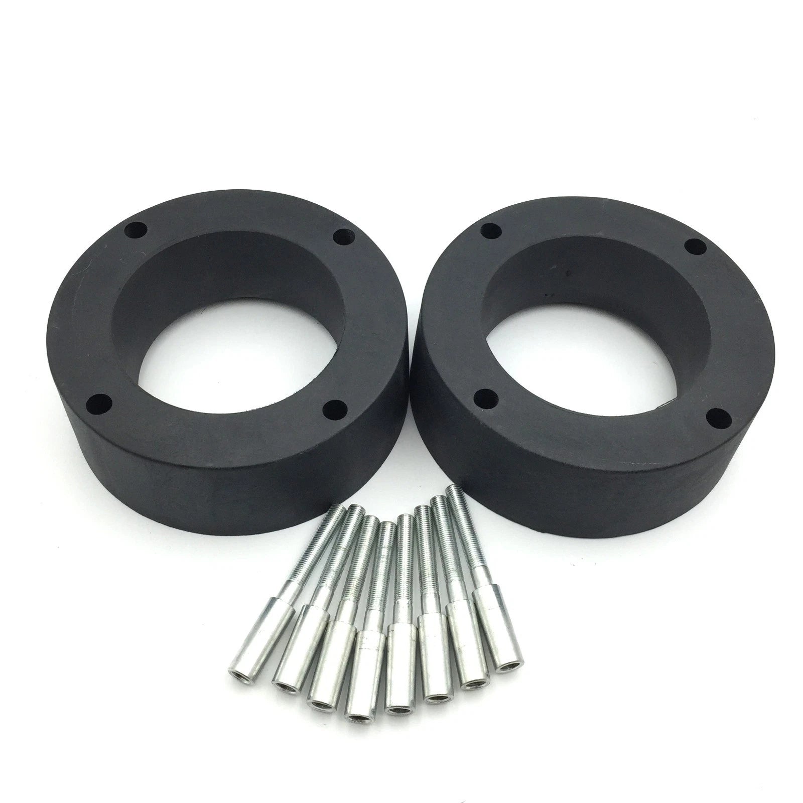 2X 2.5 Inch Wheel Spacers 4/156 for Polaris ATV (Black Heavy Duty Urethane)