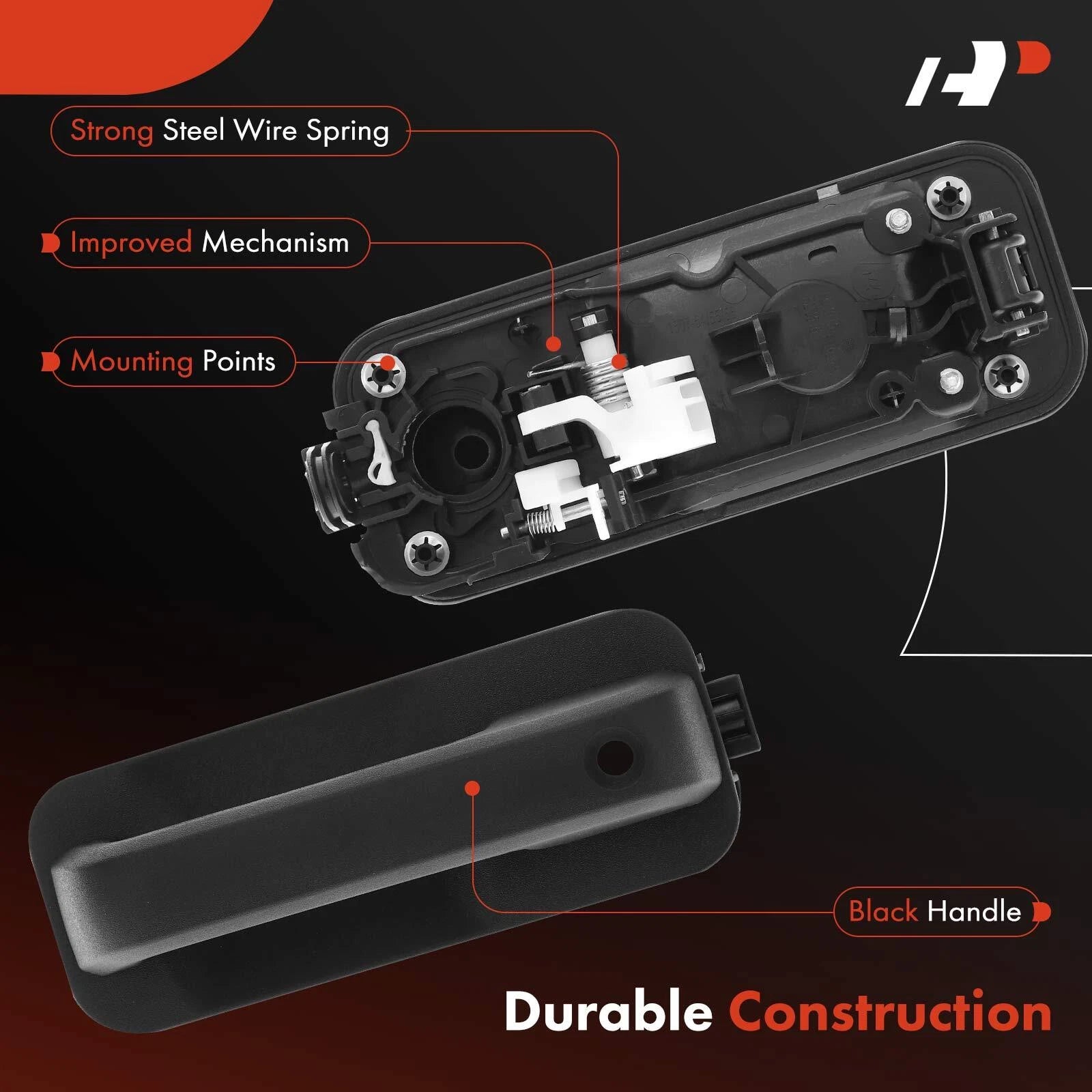 Front Right Door Handle with Keyhole for Ford F-150 (2015-2020)