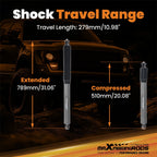 Off-Road Front Suspension Shocks for Jeep Wrangler YJ (1987–1995) 3.5-6" Lift