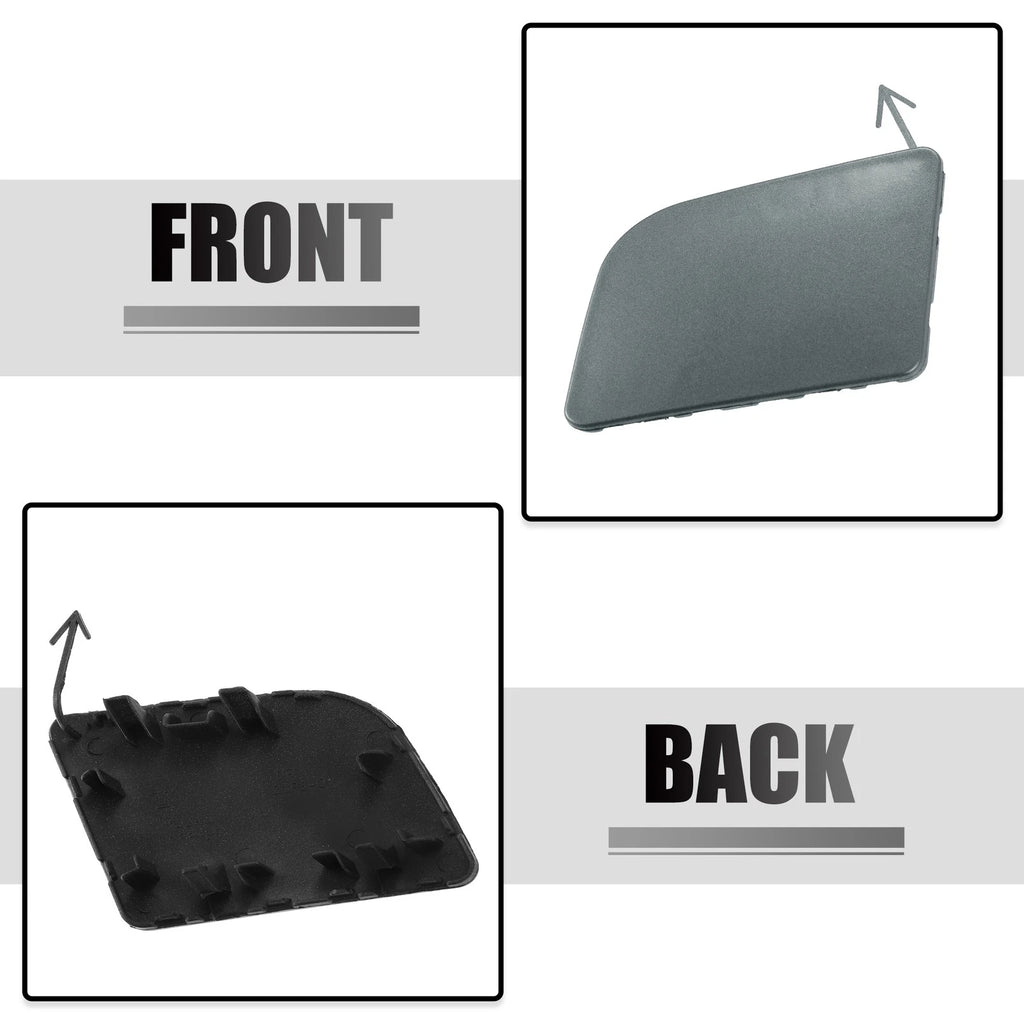 Front Left Tow Hook Cover for Nissan Sentra (2016–2019) - Gray
