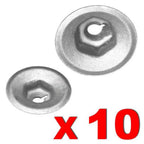 10 x Rear Wheel Arch Lining & Mudguard Nut for Ford Mondeo Fiesta Focus