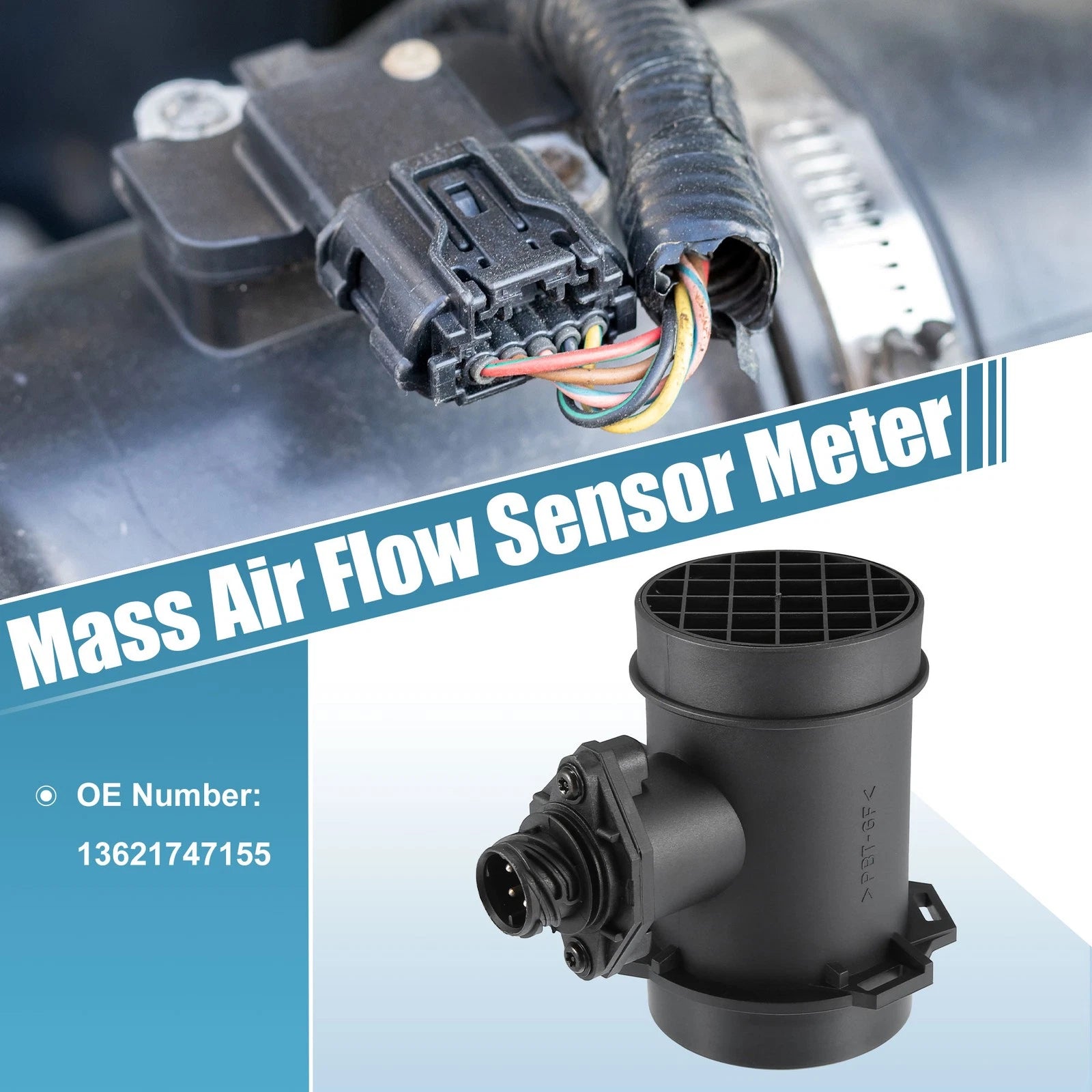 Mass Air Flow Sensor for BMW M3 (1995–1996) No. 13621747155