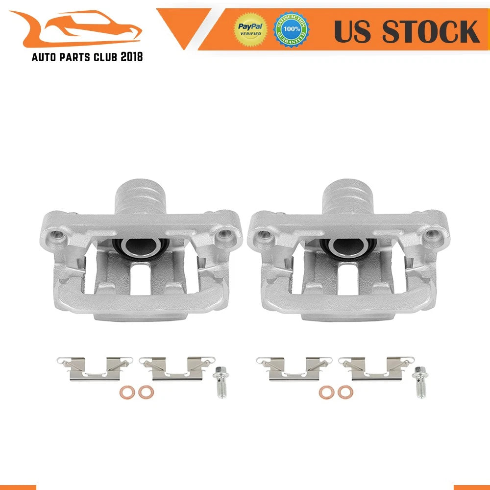 Brake Calipers w/ Bracket Kits Pair for Nissan Xterra (2005–2015)