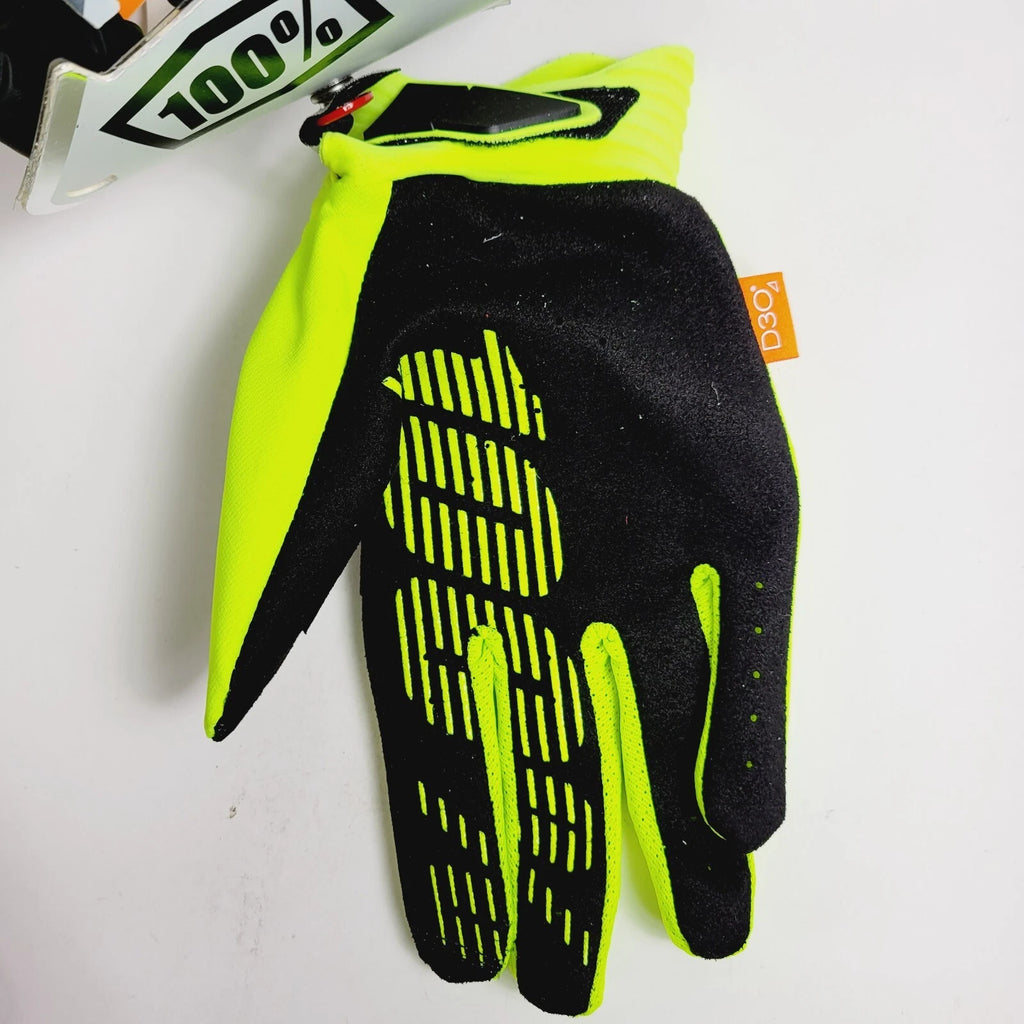 Cognito Full Finger Gloves for Men - Flourescent Yellow/Black, Size XL