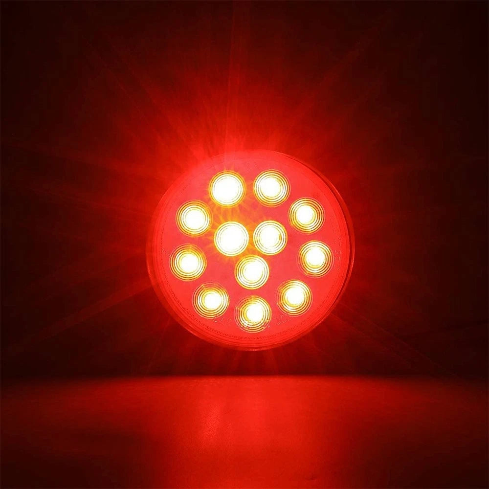4X Round LED Trailer Lights for Truck (4" Inch, 24-LED)