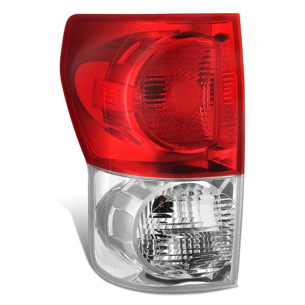 Left Side Taillight for Toyota Tundra (2007–2009) OE Style Chrome Red Lens