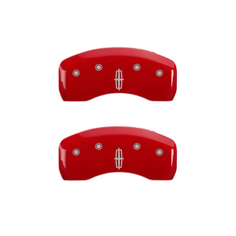 Red Caliper Covers 4pc OEM Replacement for Lincoln Aviator (2020–2024)