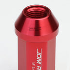20 PCS Closed End M12x1.25 50mm Tall Red Aluminum Lug Nuts + Adapter