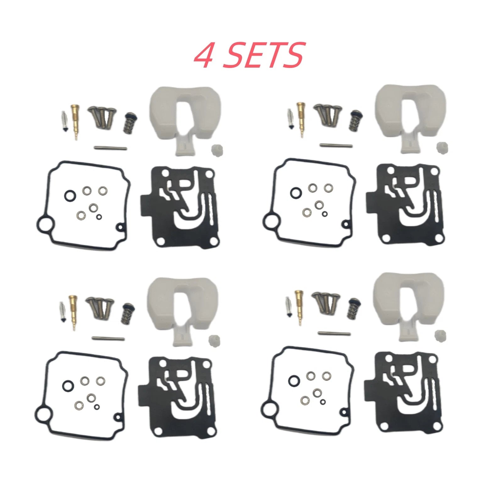 Set of 4 Carburetor Repair Kits 62Y-W0093-11 for Yamaha 4 Stroke 40HP 50HP