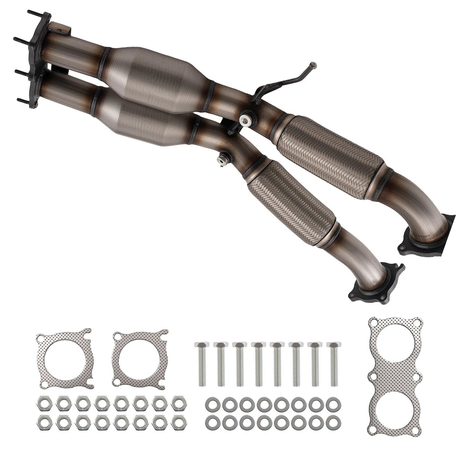 Catalytic Converter with Flex Pipe for Land Rover LR2, Volvo S80, V70 (2007-2012)