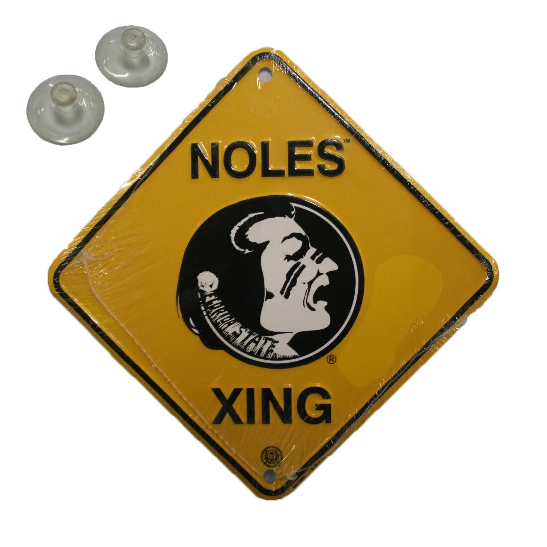 Noles Xing Embossed Metal Crossing Sign for Florida State Seminoles (N/A)