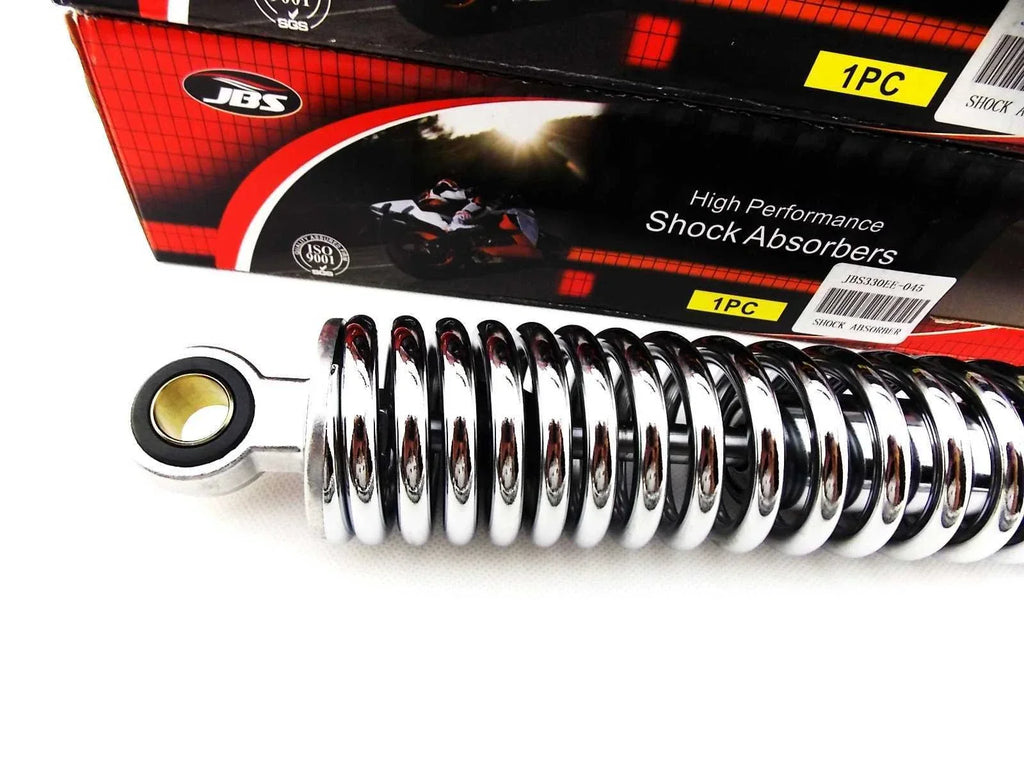 330mm Chrome Rear Shock Absorbers for BSA B25R Goldstar