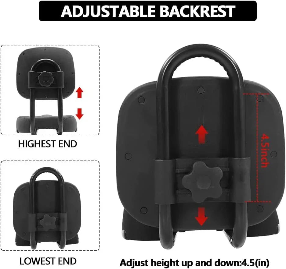 BLACK Bike Seat with Backrest for Lowrider Beach Cruiser Chopper