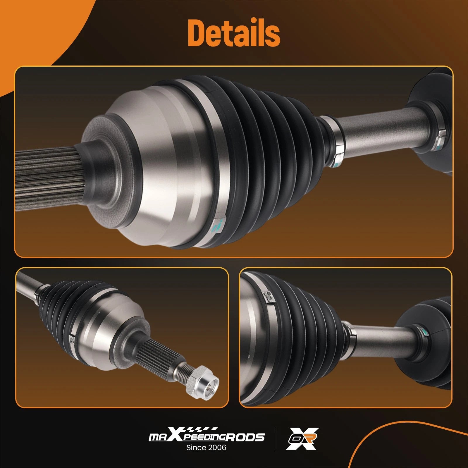 2X Front CV Axles for Hummer H3 (2006–2010) H3T (2009–2010) All Trims