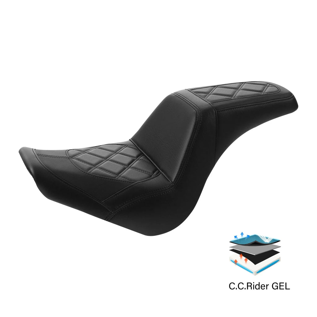 Passenger Gel Seat for Harley Softail FXBB Street Bob (2018-2025)