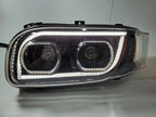 Left Driver LED Headlight Dual Function LED Halo for Peterbilt 388 389 567 (2017–2022)