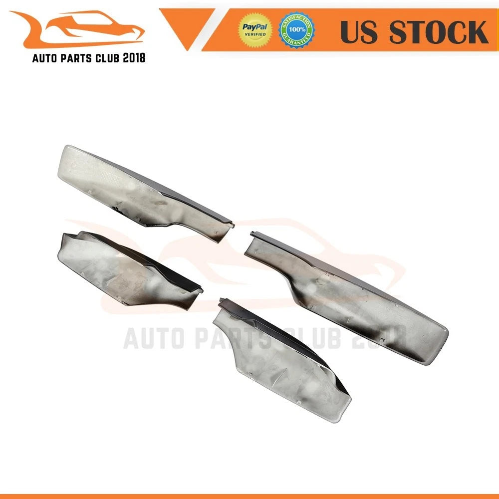 Set of 4 Black Cover Rail End Shells for Toyota RAV4 (2006-2012)
