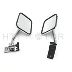 2X Side View Mirror for Jeep Wrangler JK TJ (1996–2017) Rectangular Hinge