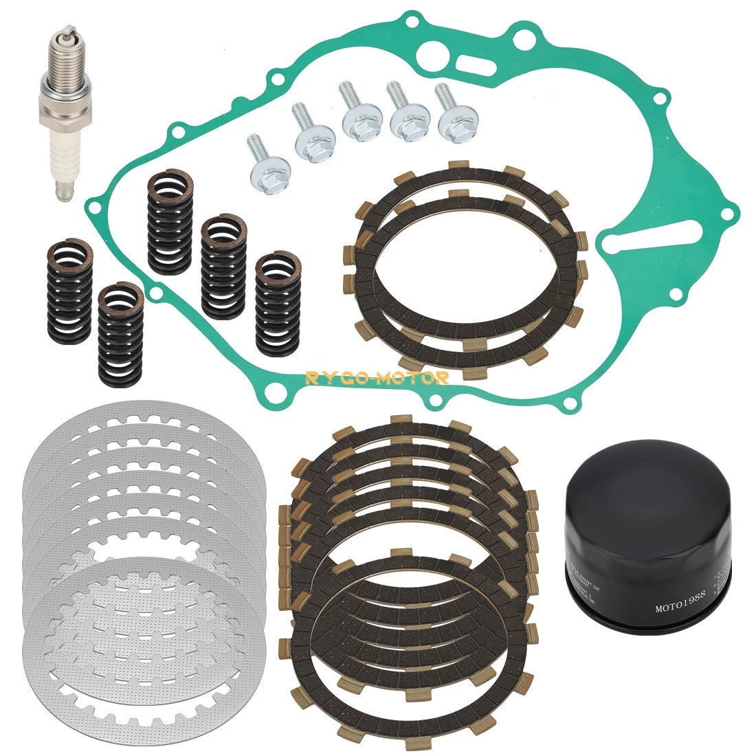 Clutch Friction Plates Springs Gasket for Yamaha Raptor 660R (2001–2005)