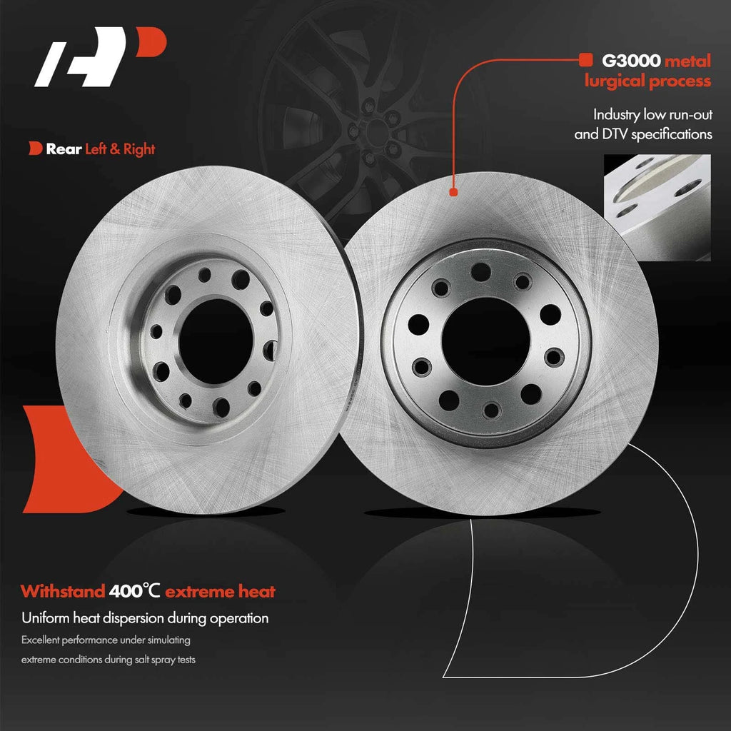 Disc Brake Rotor & Ceramic Pad Set for Chrysler Jeep Cherokee