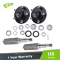 2 Pack Trailer Hub Kit for 5 on 5" Wheels (Fits 11" Square Spindle)