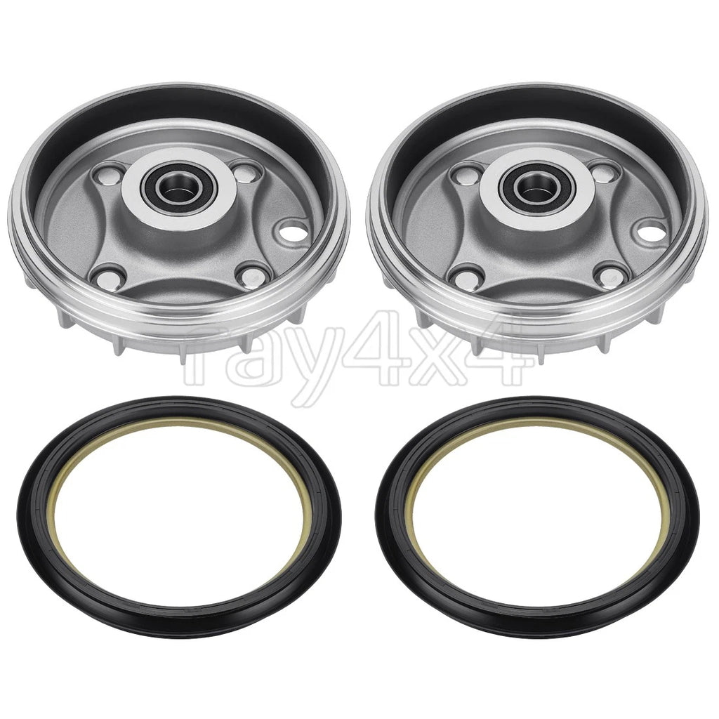 2X Front Brake Drum Hub & Dust Seal for Honda Rancher 350 TRX350TM (2000–2006)