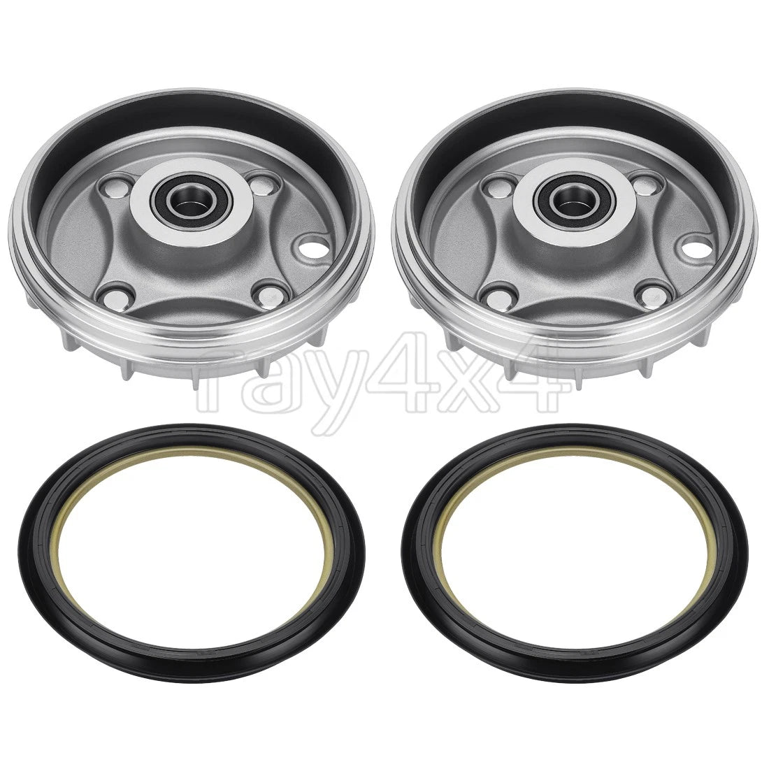 2X Front Brake Drum Hub & Dust Seal for Honda Rancher 350 TRX350TM (2000–2006)
