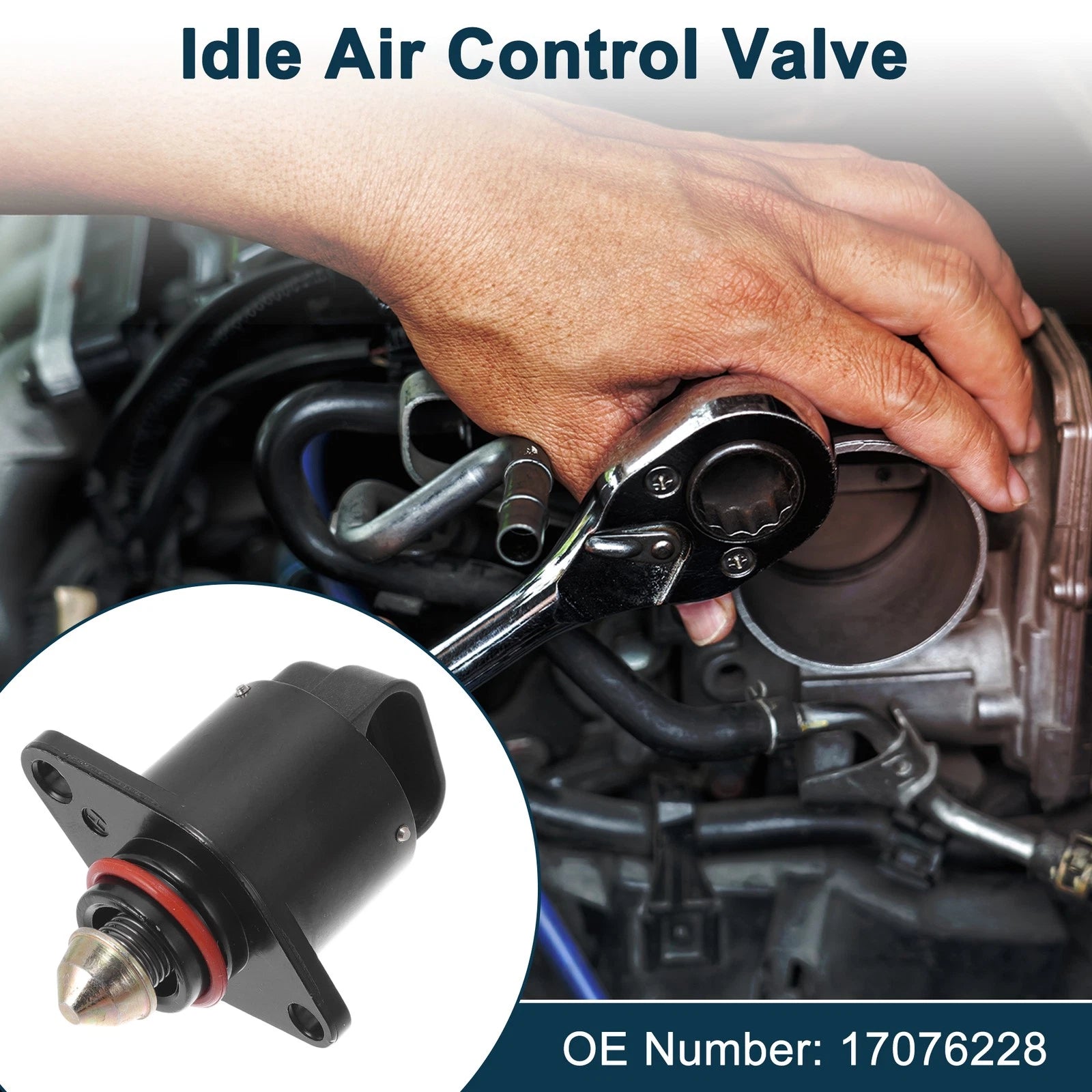 Idle Air Control Valve for Chevrolet P30 (1987–1995, 1997) No. 17076228