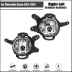 Set of 2 Front Fog Lights for Chevrolet Cruze (2011–2014) Clear Halogen