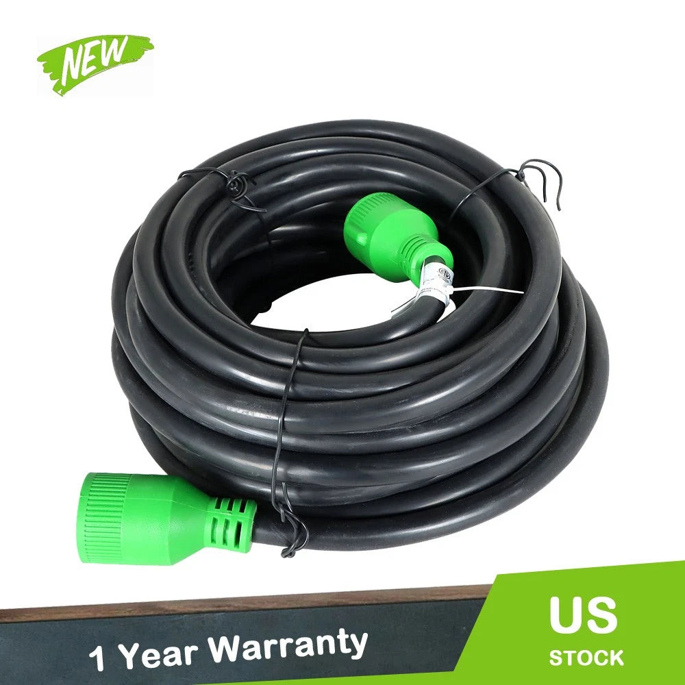 50 Foot Generator Extension Cord 4 Prong 30 Amp Power Cable