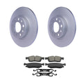 Front Rotors & Bosch QuietCast Ceramic Disc Brake Pads Kit for X166 GLE350 (2016–2023)