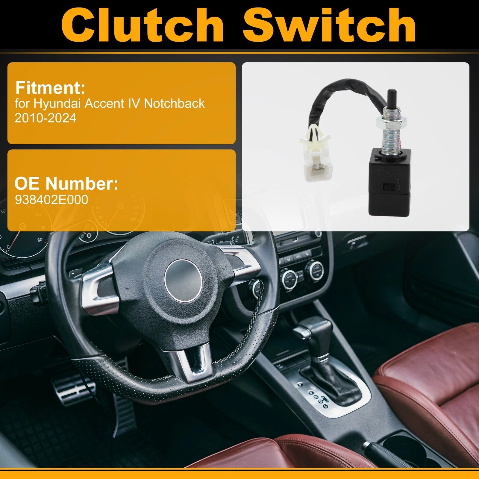 Clutch Actuator Switch for Hyundai Accent IV (2010–2024) 938402E000