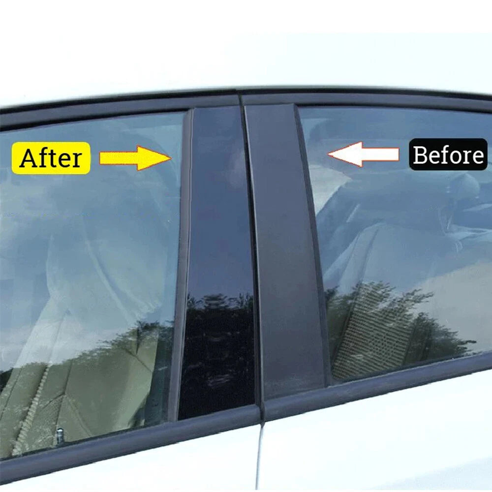 Glossy Black Pillar Post Trim for Honda Civic (2016–2021) Sedan